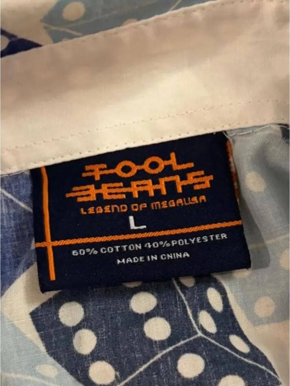 Men's Blue and Multi Shirt